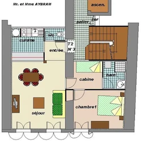Lägenhet Ax-les-thermes, T2, 4 Pers. Plein Ctre Calme Ax-les-Thermes